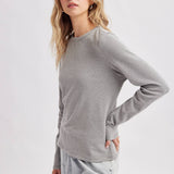 STRIPE CREW NECK KNIT TOP
