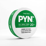 Caddy Classics PYN golf tees packaging on a white background