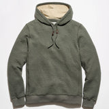 Billy Reid Box Quilt Hoodie Pullover